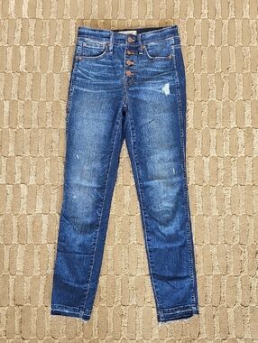 Madewell Button-Fly High-Rise Jeans - Blue Wash